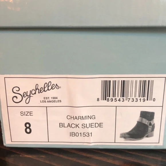 Seychelles charming ankle bootie in black suede - Picture 12 of 13